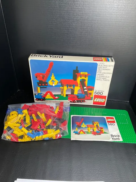 Vintage ‘74 Lego Set # 580 Brick Yard - Complete with box and manual