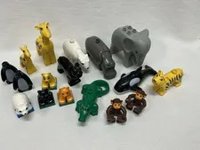 LEGO DUPLO Animals Zoo Safari Giraffe Crocodile Elephant Polar Whale Monkey Lot