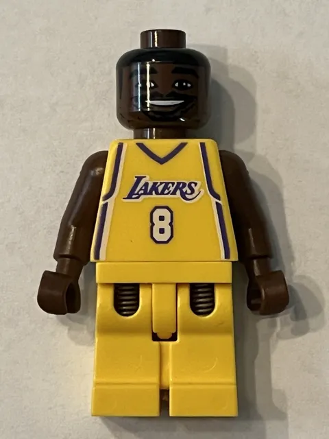 Lego Sports Minifigure NBA001 NBA Kobe Bryant Los Angeles Lakers #8 Home Uniform