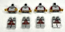 Lot of 4 New Lego Griffin Knight MiniFigure Torsos & 4 Legs from Vending Machine