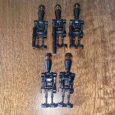 5x LEGO Star Wars Minifigure - Assassin Droid Elite Black - SW0222 Lot