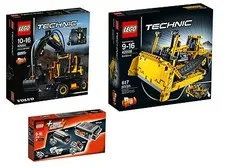 LEGO ® Technic 42053 + 8293 + 42028 Volvo EW160E + Power Functions + Bulldozer NEW NEW