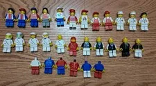 29pc Vintage LEGO Minifigure Lot Classic City Town People Workers