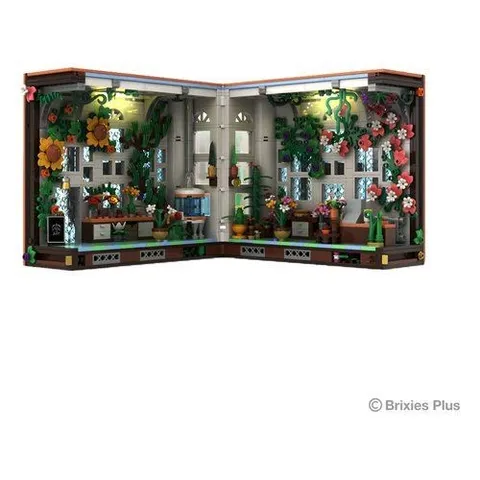 New Brixies SCH222 605 PLUS Flower Shop Book Nook Building Set