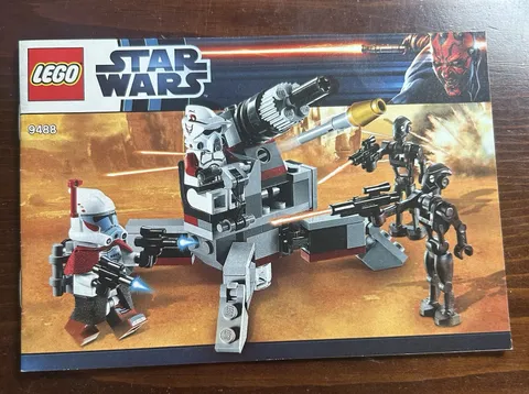 Lego Star Wars 9488 Elite Clone Trooper & Commando Droid Pack -Instructions Only