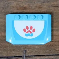 LEGO Friends Medium Azure Wedge 4x6x2/3 Triple Curved Paw Print Heartbeat