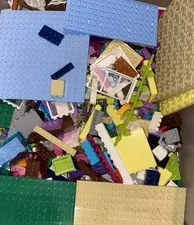 LEGO 100pc Bulk Lot Mixed Bricks Plates Tiles Windows Parts Pieces Multicolor