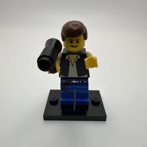 LEGO Star Wars sw0014 Han Solo Yellow Head Black Vest Minifigure 7190