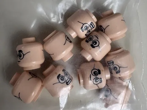 Lego Lot Of 9 Harry Potter heads 3626pb2168 - New