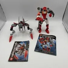 Lego Hero factory lot of 2 Jawblade and Furno 6216 & 6293 Rare Furno Missing 1pc