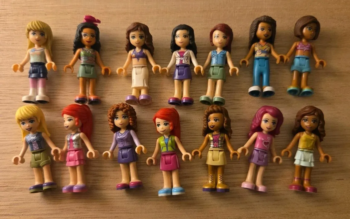 LEGO Friends Minifigures Lot of 14 Random Mixed Figures