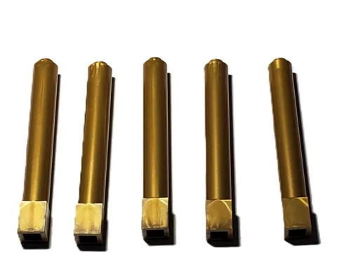 Lot Of 5 Pear Gold Lego 43888 Support 1x1x6 Solid Pillar