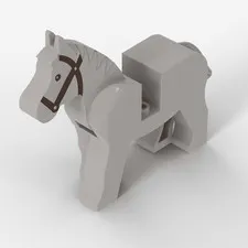 LEGO® Animal, Land: 4493c01pb04 - White - Used