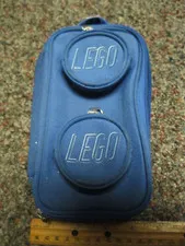 Lego Carry Gear Blue Brick Mini Pouch 3 Zipper Pockets RN#120258 01/2019