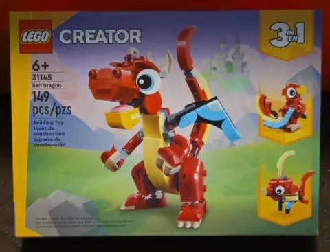 LEGO Creator Red Dragon 31145 Complete Set 149 pcs 3 in 1 Brick Separator NEW