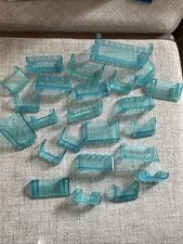 lego windshields. Lot Of 24. Various. All Light Blue.