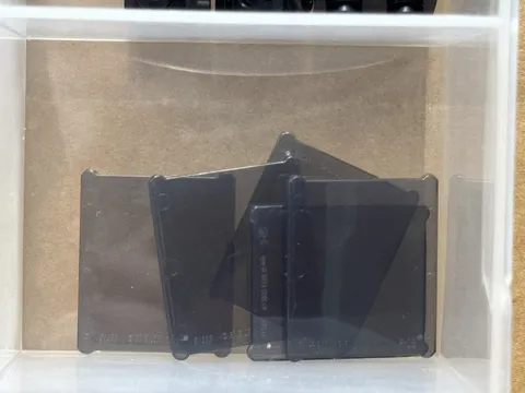 LEGO Parts - Trans-Black Glass Window 1 x 3 x 3 Flat Front - No 51266 - QTY 5