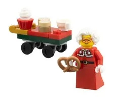 NEW City Lego Mrs. Clause Minifigure & Desert Cart Mini Set
