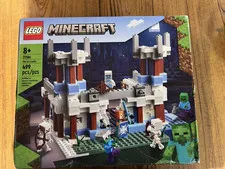 LEGO Minecraft 21186 The Ice Castle Steve 499pc Building Set Age 8+