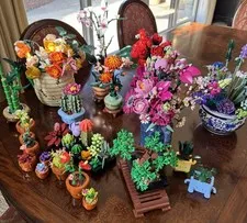 LEGO Botanical Built Flower Bouquet Plants & Flowers Bulk Lot (15 Sets)