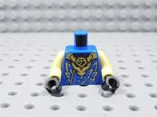 LEGO Ninjago Blue Printed Torso Minifig Light Yellow Arms BQ
