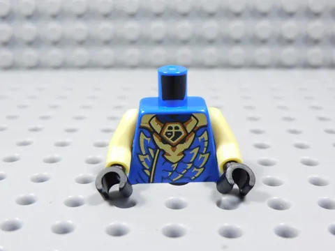 LEGO Ninjago Blue Printed Torso Minifig Light Yellow Arms BQ