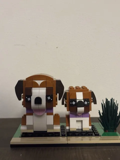 USED Lego Brickheadz St.Bernard - No box, rebagged, instructions, ALL PIECES