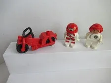 Lego Duplo Red Motorcycle with 2 Riders
