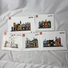 Harry Potter 76444 Diagon Alley Wizarding Shops Instruction Manuals 1-5 No LEGOs