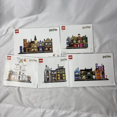 Harry Potter 76444 Diagon Alley Wizarding Shops Instruction Manuals 1-5 No LEGOs