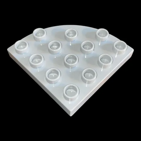 light gray Duplo 4X4 wedge shaped plate- combined shipping (GRAY16)