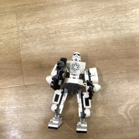LEGO Star Wars Stormtrooper Custom Built Plastic Figure White Black Gray