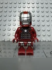 LEGO Iron Man Mark 5 Armor minifigure ( 76125 ) Trans-Clear Head
