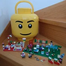 LEGO Brick Storage Box L Size with Assorted Bricks Lot