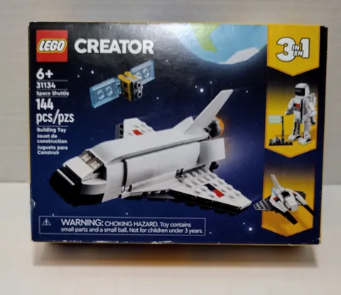 LEGO Creator 3-in-1 Space Shuttle Astronaut Figure Building Set 144pcs 31134