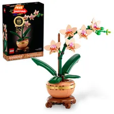 LEGO Botanicals Mini Orchid Building Set - Artificial, Fake Multicolor