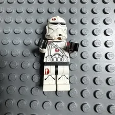 LEGO Star Wars Minifigure **CRACKED SIDE** SW0524 Clone BARC Trooper 91st 75037