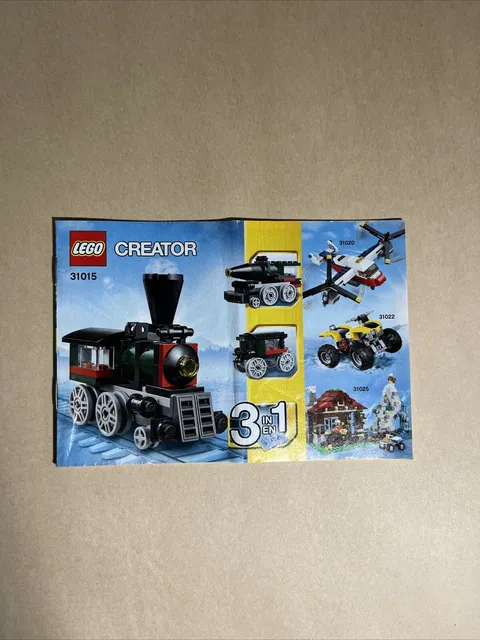 LEGO® 31015 Creator 3 In 1 Emerald Express Instruction Manual Only!