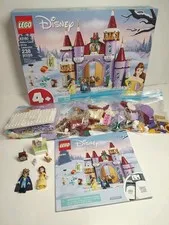 LEGO Disney Beauty & the Beast Belle's Castle Winter Celebration 43180 COMPLETE