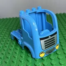 Lego Duplo Item Semi Truck Body - rabbit - blue - 45007 45006 10529 10812