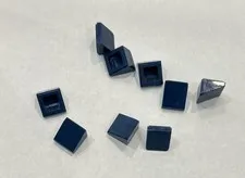 Lego 1x1x2/3 Dark Blue Slope Piece Bulk Lot 9 Part #54200