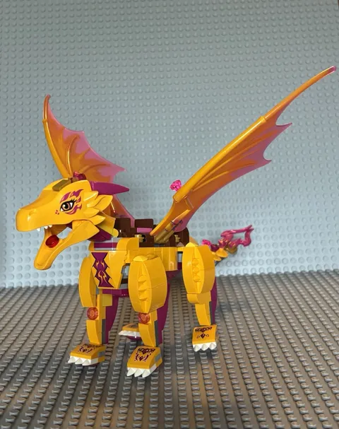Lego Elves 41175 Zonya Bright Light Orange Dragon Only Fire Dragon’s Lava Cave