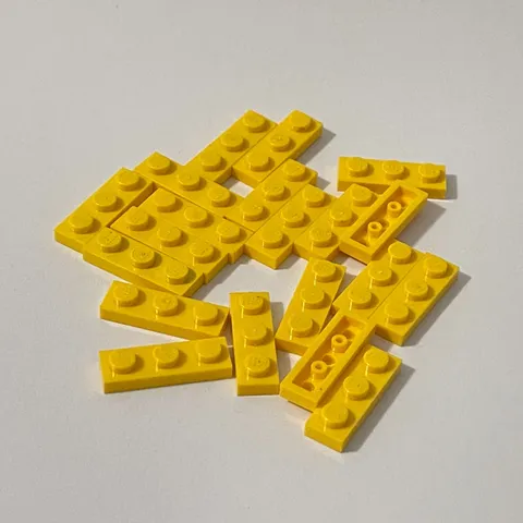 Lego 3623 Yellow Replacement Add-on Pieces Parts Lot of 20