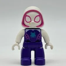 LEGO Duplo Marvel Ghost Spider Gwen Stacy Minifigure Purple Torso Figure 10940