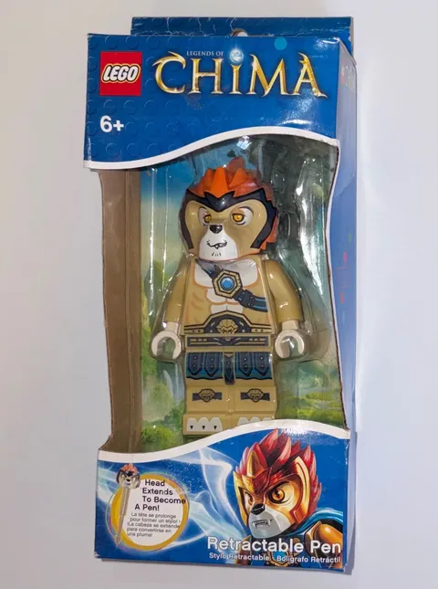 NEW LEGO Chima 4" Laval Lion Figure 2013 Retractable Pen