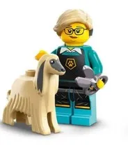 LEGO 71045 Mini Figure Series 25  Pet Dog AFGAN Groomer Girl 2024