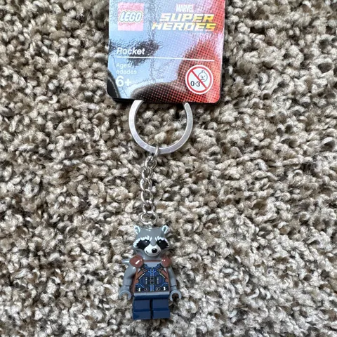 LEGO Marvel Super Heroes Rocket Minifigure Keychain 853708