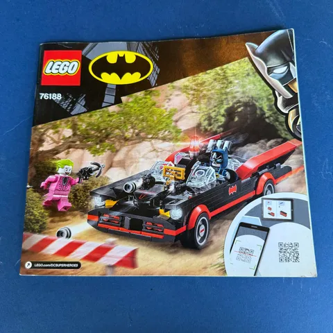LEGO Batmobile Instruction Manual Only 76188 No Bricks