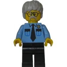 LEGO Pa Cop Police Officer The Lego Movie Minifigure SET 70809 Authentic