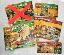 Lego Ninjago Instruction Manual Books 9446, 9558, 2520, 2252